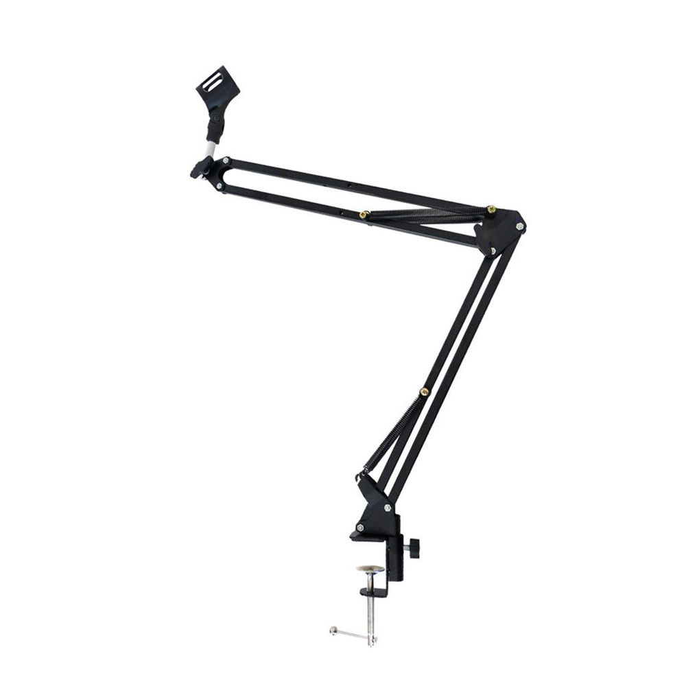 Microphone Arm Boom - Opvouwbare metalen uitschuifbare microfoonstandaardbeugel Verstelbare ophangarm