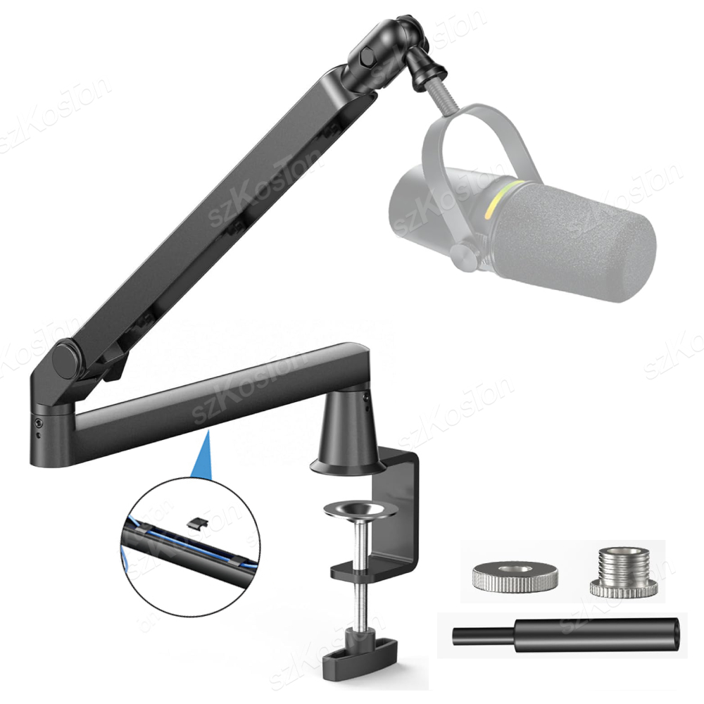 Microphone Arm Boom - Professionele studio microfoonarm met laag profiel