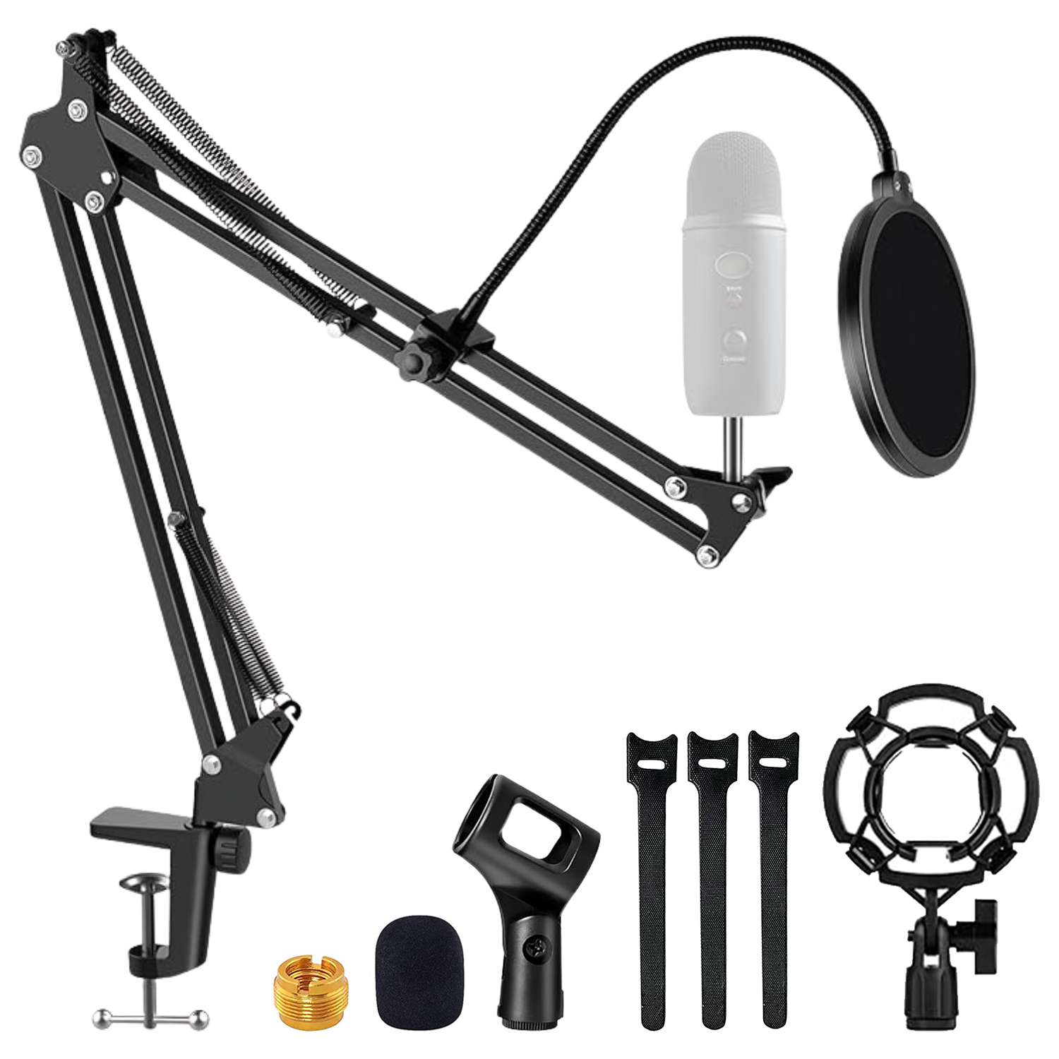 Microphone Arm Boom - 5 Core Microfoonstandaard Ophanging Bureau Schaararm
