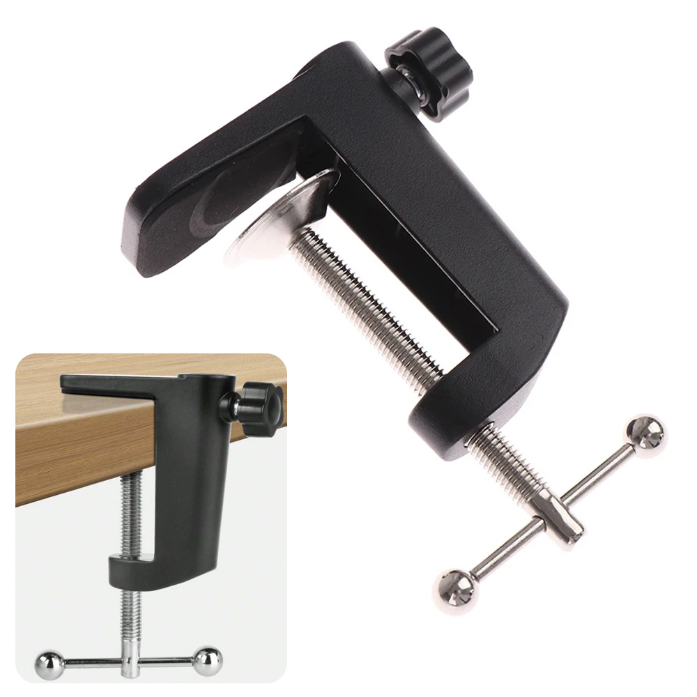 Microphone Arm Boom - Bureautafelbevestigingsklem C-vormige clip — voor microfoonophanging,