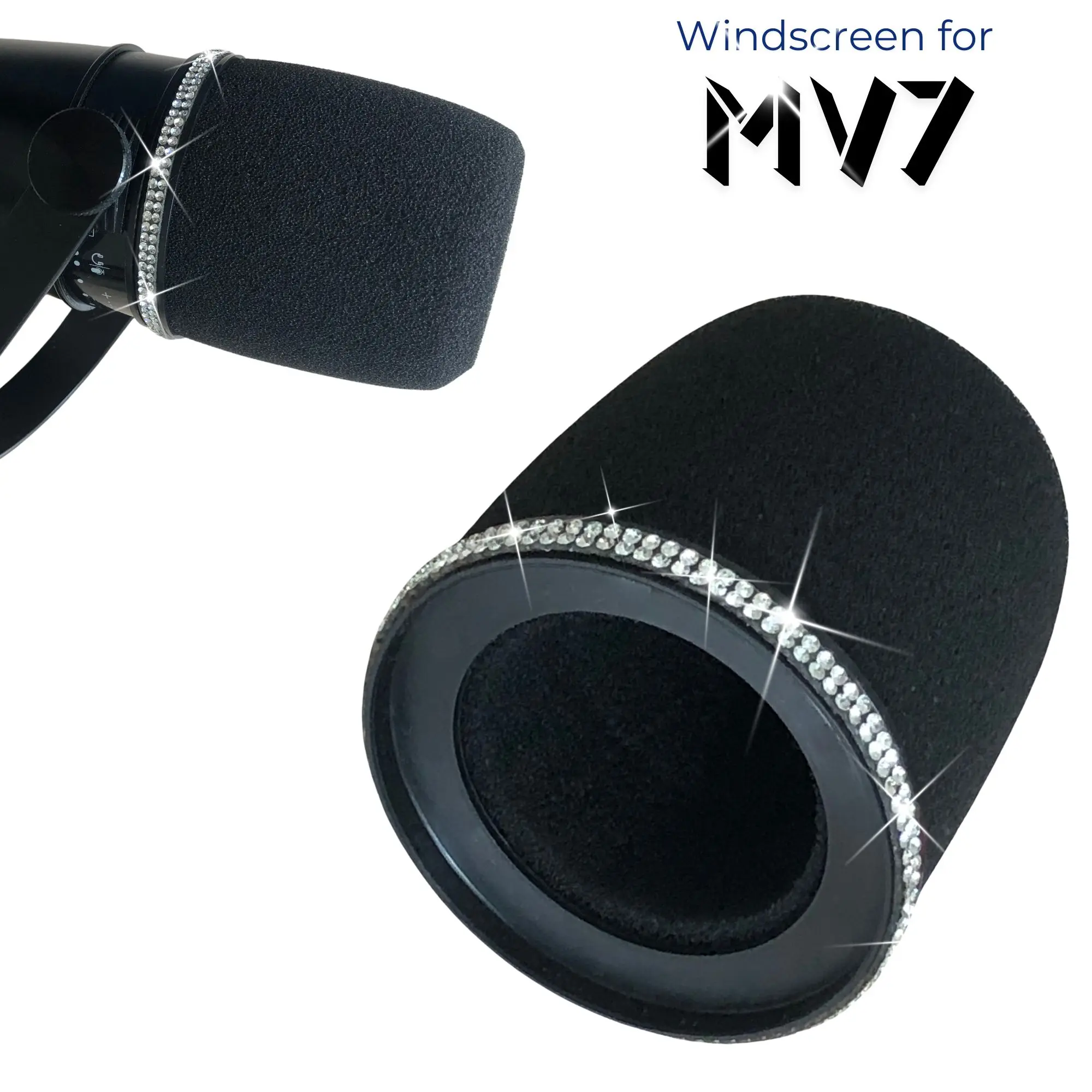 Microphone Arm Boom - Sparkly MV7 Foam Pop Filter voor