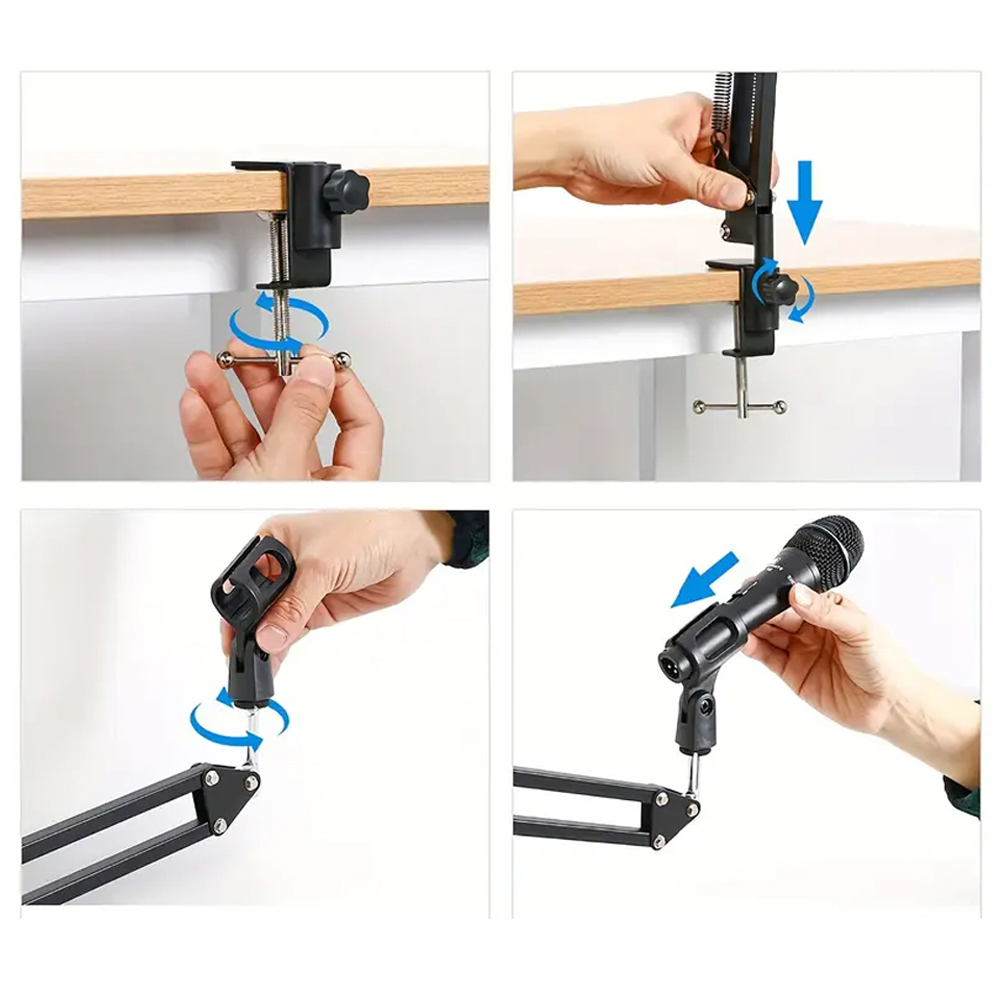 Opvouwbare metalen uitschuifba - Microphone Arm Boom recensie en prijs