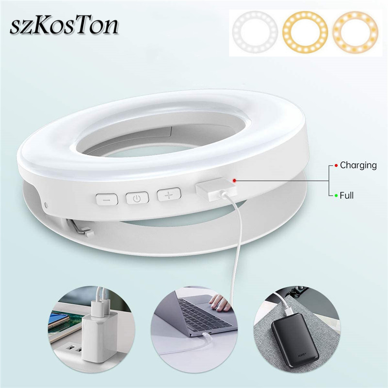 Draagbare LED Clip Ring Licht  - Webcam Ring Light recensie en prijs