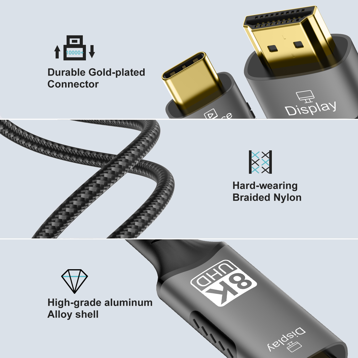 8K Type C naar HDMI 2.1-kabel  - Esports Gaming Bundle recensie en prijs