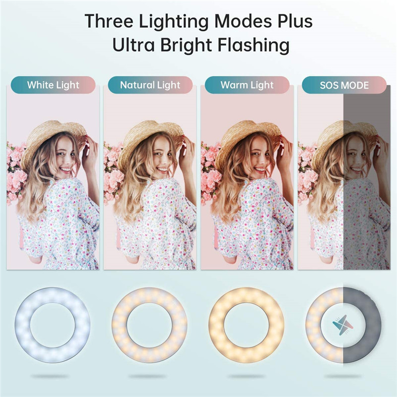 Upgrade 3200 K-6500 K LED Clip - Webcam Ring Light recensie en prijs