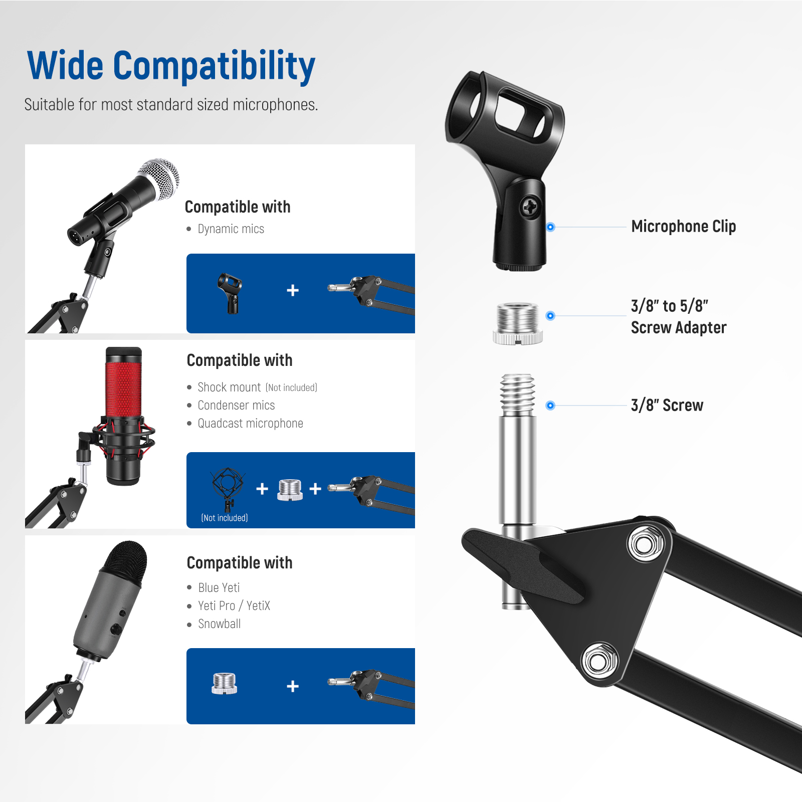 Neawer Microfoonarmstandaard,  - Microphone Arm Boom recensie en prijs