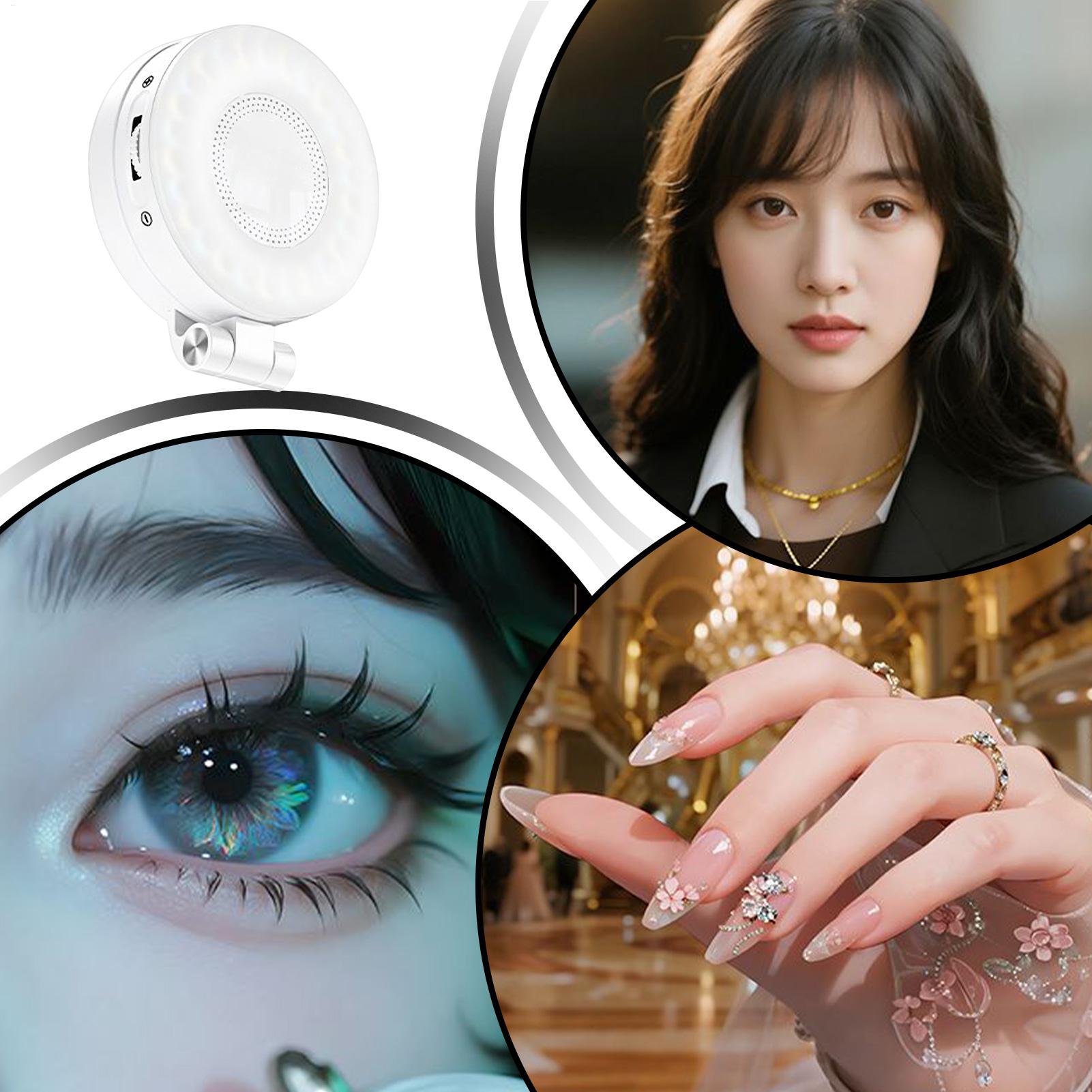 Draagbare selfie-lichtclip op  - Webcam Ring Light recensie en prijs