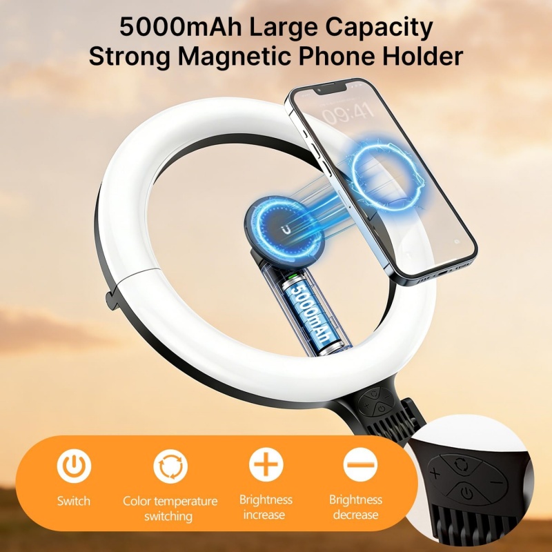 Magnetische telefoonhouder voo - Webcam Ring Light recensie en prijs