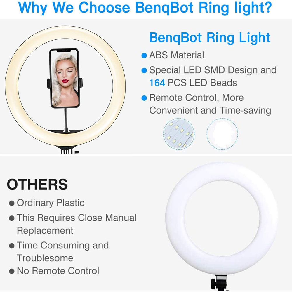 26 33 CM Videolampen Dimbaar L - Webcam Ring Light recensie en prijs