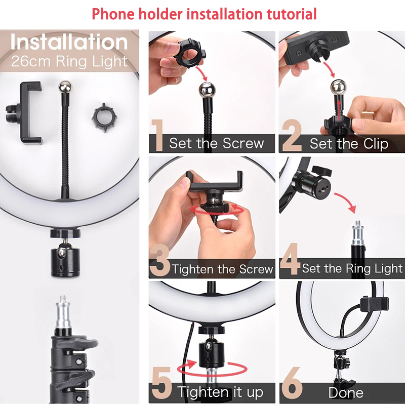 16 cm 26 cm 33 cm LED Ring Ver - Webcam Ring Light recensie en prijs